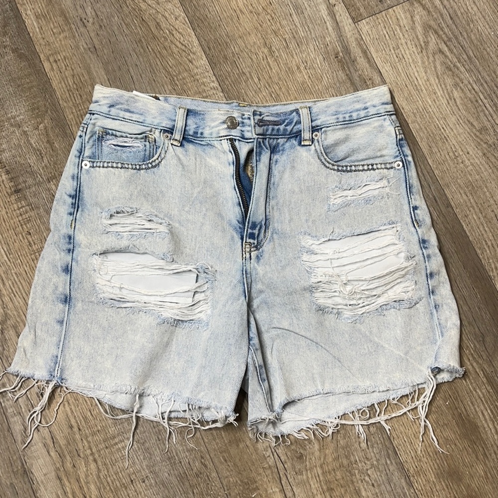 Mom shorts high-waisted